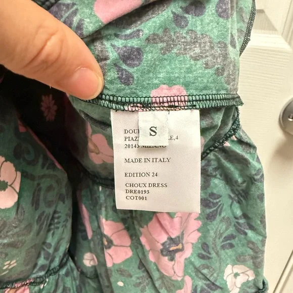 La DoubleJ Green and Pink Floral Dress - Picture 9 of 14